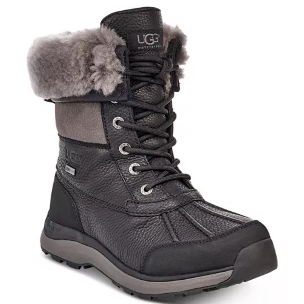 UGG® Women's Adirondack Round Toe Leather & Suede Waterproof Booties